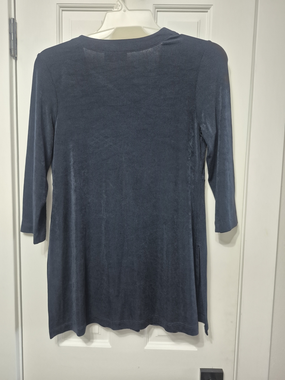 Chico's Navy V-Neck Single-Button Cardigan - Picture 6 of 6